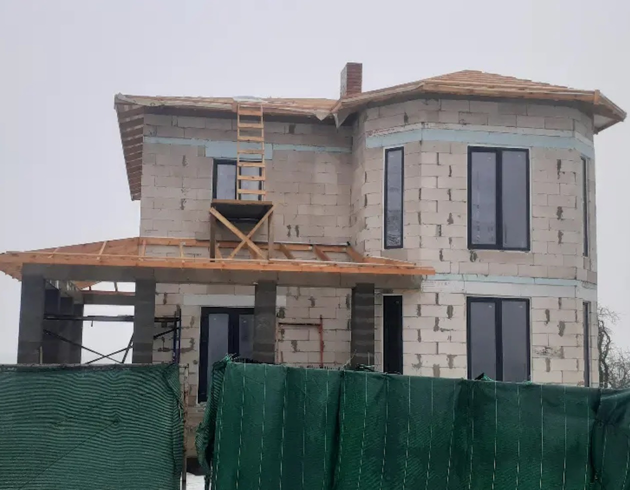 Кладка стен дома из газосиликата